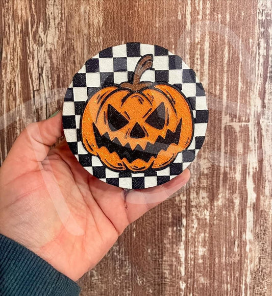 CHECKERED PUMPKIN