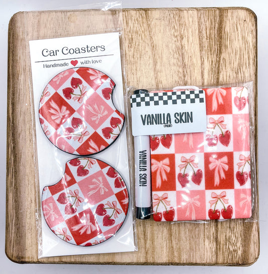 CHERRY COQUETTE CAR SET - VANILLA SKIN