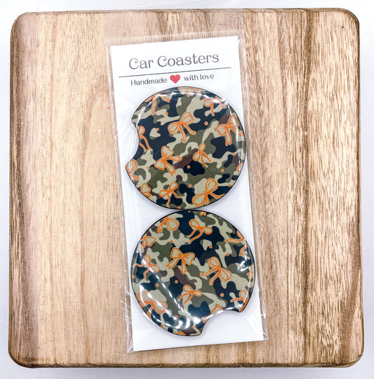 CAMO + BOW CAR COASTER PACK