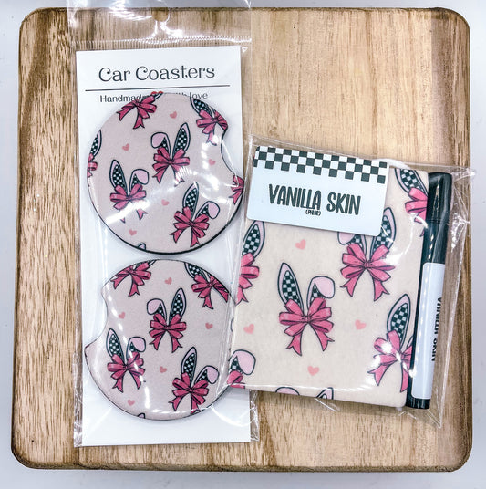 BUNNY BOWS CAR SET - VANILLA SKIN