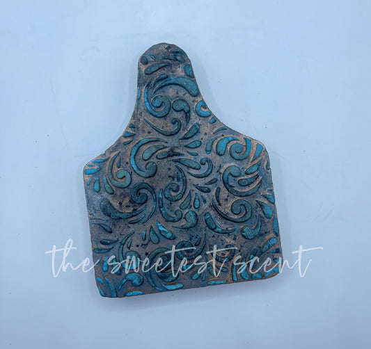 Tooled cowtag - RTS FRESHIE - PINK BERRIES