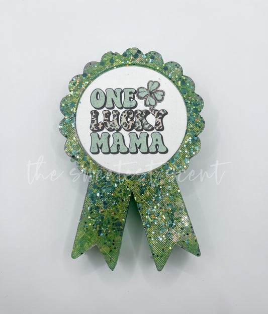 One lucky mama - RTS FRESHIE - PINK COTTON